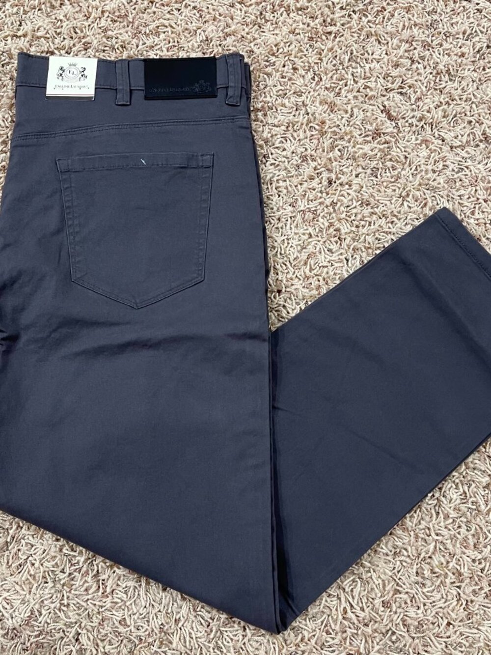 English Laundry Men's Twill 5-Pocket Pants Gray, Size 38x29 (New)